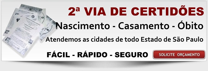 N�o perca tempo em filas - Solicite j� suas Certid�es Conosco e receba em seu endere�o.